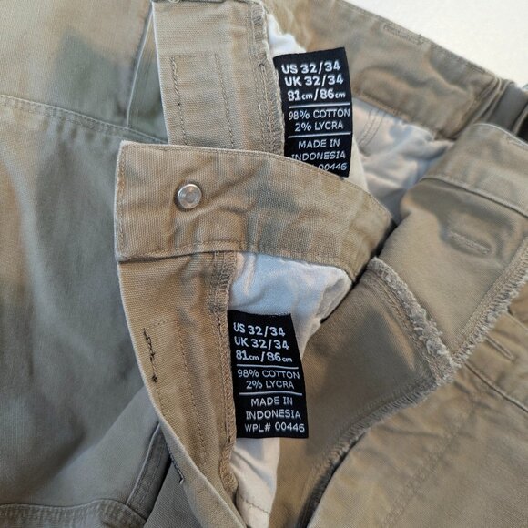 Vertx Two Pair Size 32/34 Tactical/Law Enforcement/Military Khaki Cargo Pants - Picture 2 of 14